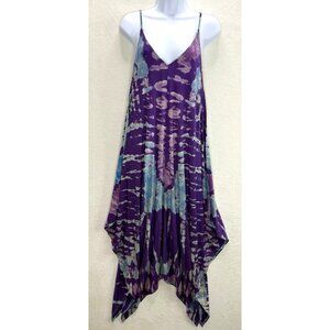 Zen Knits Women's Jersey Tie Dye Tank Dress Size Large